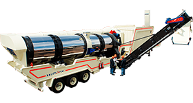Counterflow asphalt plant